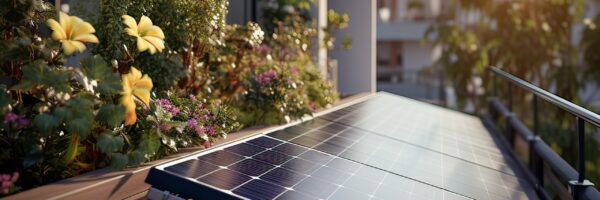 Beitragsbild Solaranlage auf dem Balkon – Thema Photovoltaikanlagen (PVA)